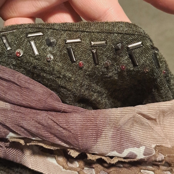 Alberto Makali Mixed Media Lightweight Stretchy Tunic Boho LagenLook Sweater Top - Picture 7 of 12